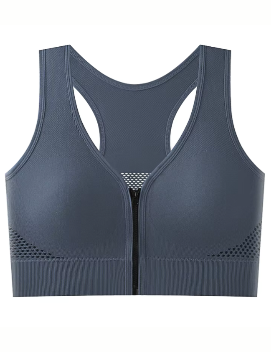 BelleNisa Front-Open Sports Bra – Comfortable & Supportive Activewear